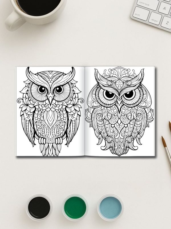 Night Watchers – 50 Owl Designs to Color - Image 3