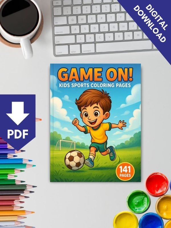 Game On! – 141 Sports & Activities Coloring Pages for Kids - Image 2